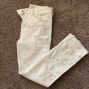Free People straight leg White Jeans